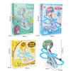 Electric Light Music Little Yellow Duck Climbing Stairs, Penguin Dinosaur Climbing Stairs Roller Coaster Track Slide Toy