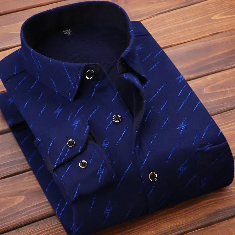 2026 Men's Casual Warm Shirts Autumn Winter Long Sleeve Plaid Shirt Thick Warm Tops Men High Quality Soft Large Size Shirt Camisa