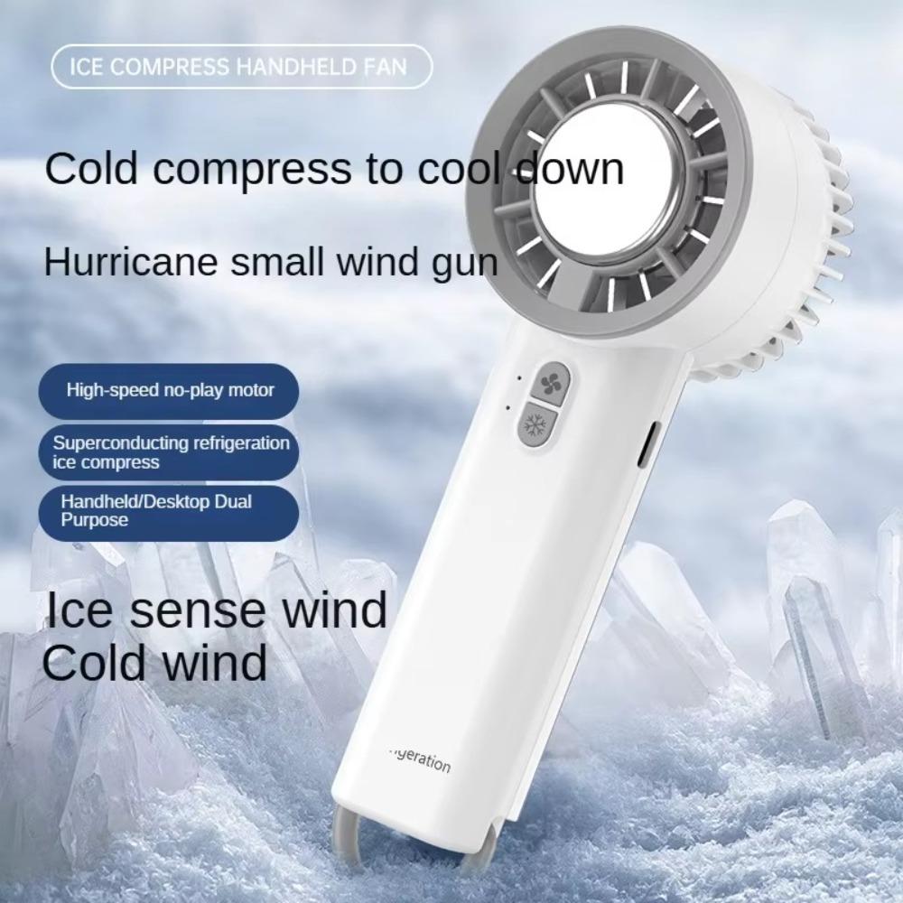 1 Seconds Instant Cooling Turbo Fan Foldable Electric Fan Handheld Cooling Fan Outdoor Camping