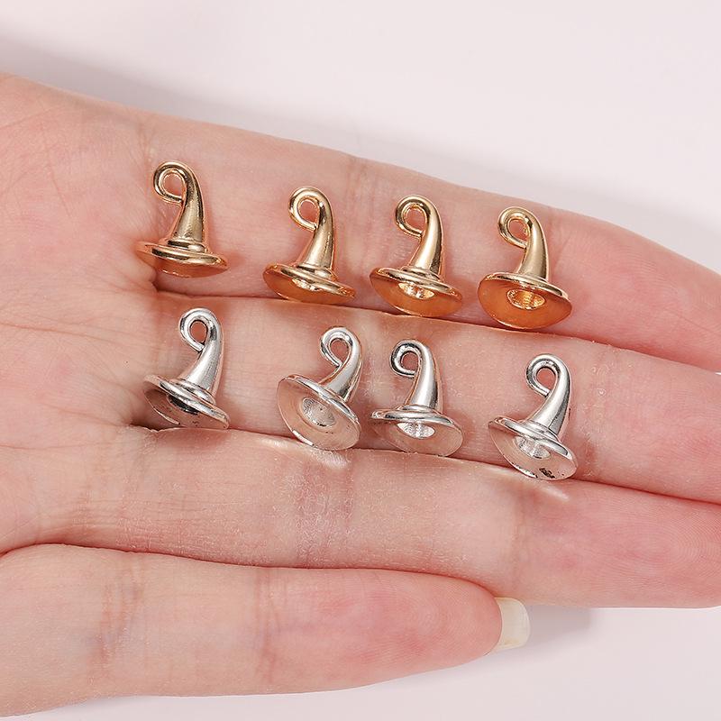 Mehrfarbiger Zaubererhut Anhänger Charm für DIY Halskette & Armband Schmuck