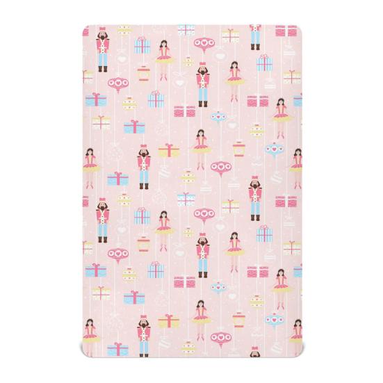 

Christmas Crib Mattress Sheet Santa Claus Christmas Stocking Fitted Baby Crib Sheet Xmas Tree Crib Mattress Cover for Boys Girls Crib Nursery Decor M