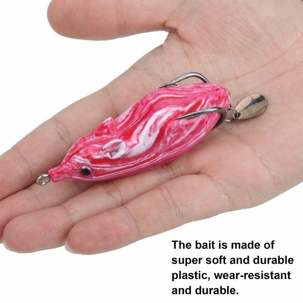 3PCS 7cm Snakehead Lure Bait PVC Simulation Lure Bait Artificial Lure Bait Saltwater Fishing