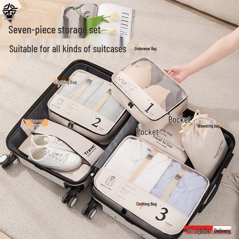 7-Piece Travel Storage & Organizer Set