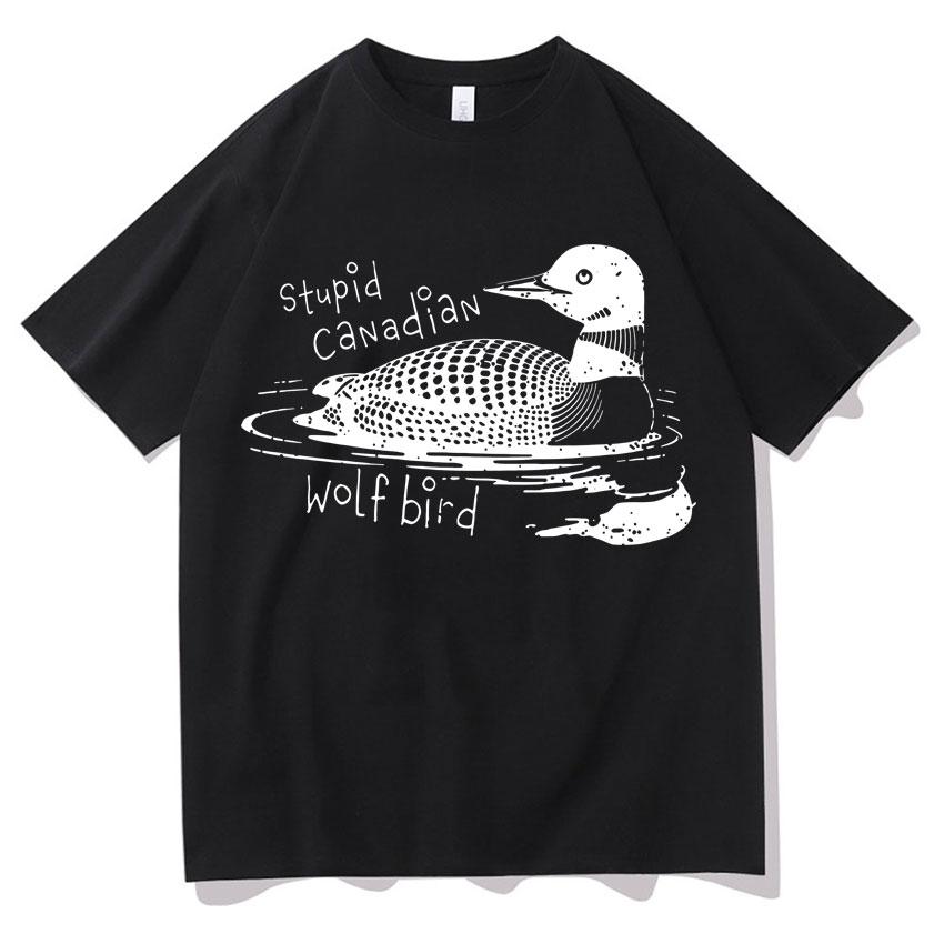 Heated Rivalry Funny Meme Graphic Oversized T Shirts Men Women Stupid Canadian Bird T Shirts Pop Casual Humor Tshirt Streetwear