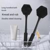 Anti Slip Silicone Shower Brush Double Sided Back Scrubber Bathing Brush  Household Use
