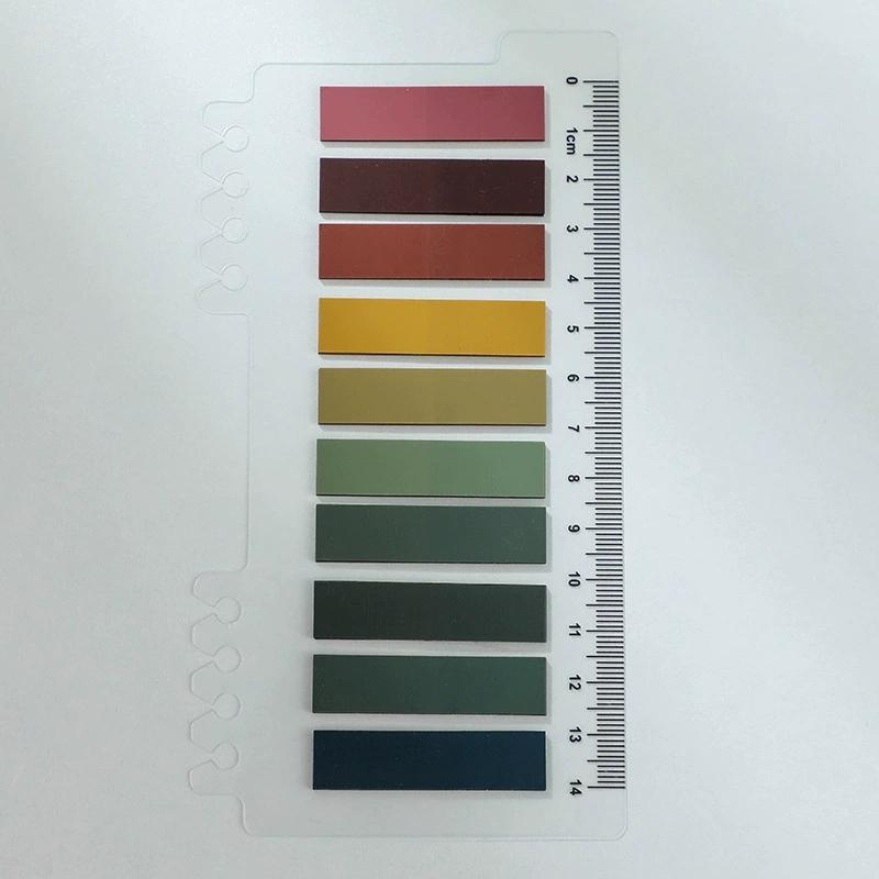 200 Hojas/juego Set de Notas Adhesivas Pastel Morandi Regla Cinta PET Pestañas Índice y Marcapáginas Diarios Planificadores Material Escolar y de Oficina Bloc de Notas
