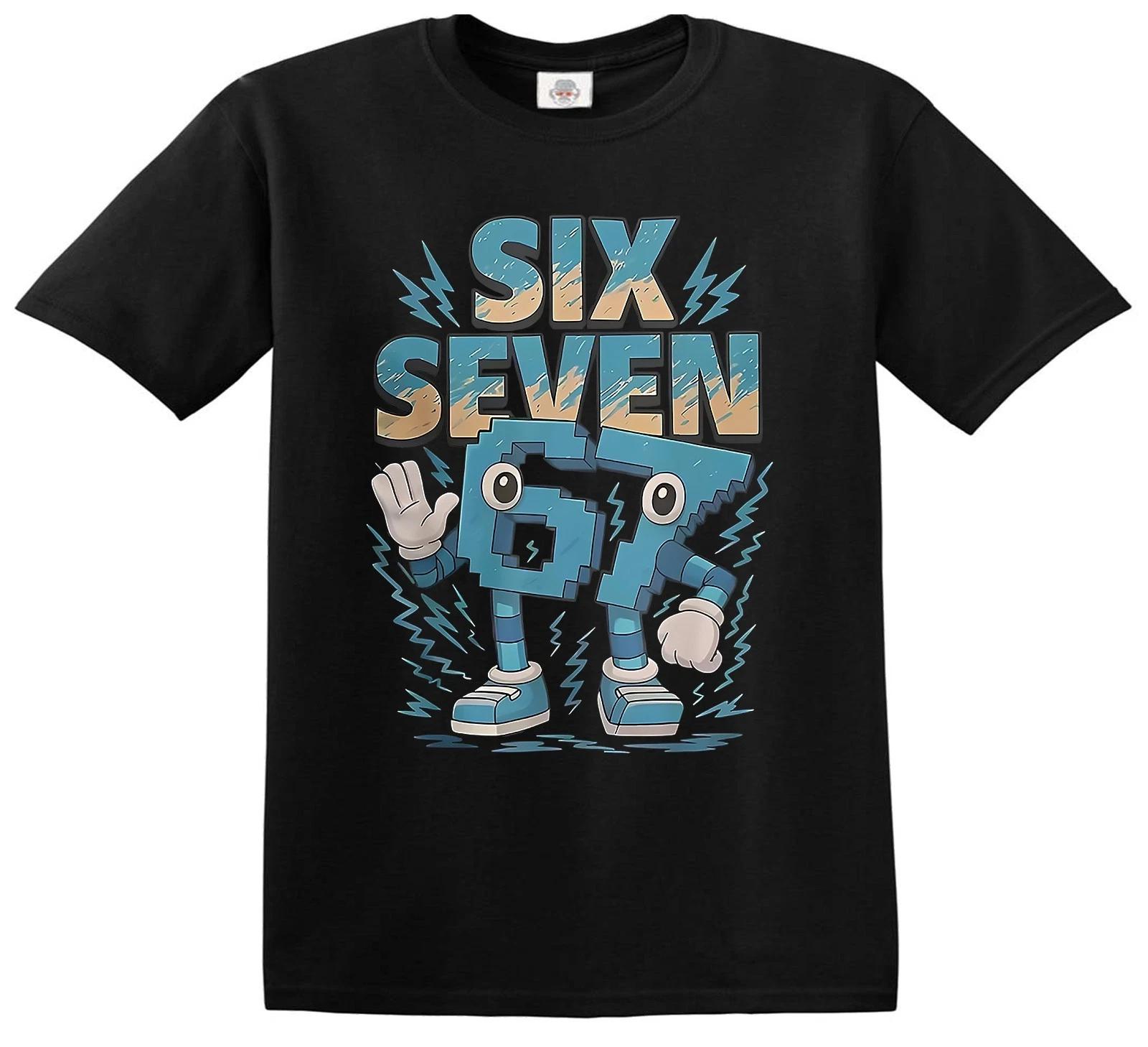 Kids Meme 67 Six Seven 6 7 Italian Brainrot Kids T-Shirt Novelty Joke Tee Top 100