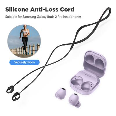 Anti-Lost Earbuds Strap For Samsung Galaxy Buds 2 Pro Headphone Holder Rope Waterproof Headset Silicone Neck String Accessory