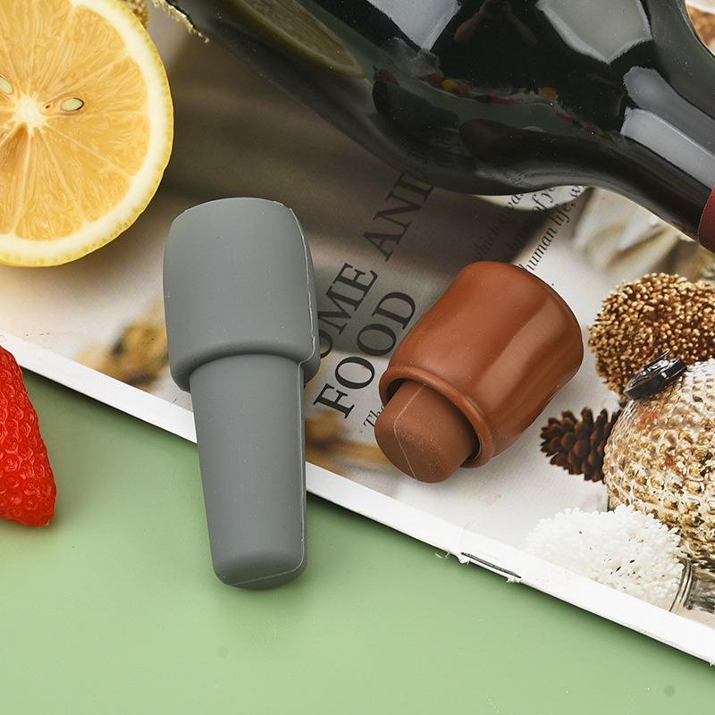 Silicone Wine Stopper Stoppers for Bottles Reusable Champagne Cap Wine Vacuum Stopper Champagne Stopper