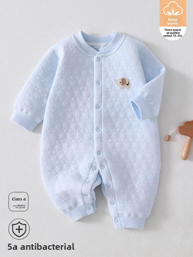 Baby Winter Comforter Onesie With Cotton Thickening For Newborns And Babies