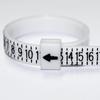 Plastic Ring Size Ruler Gauge Jewelry Finger Circle Surrounding Measuring Tool