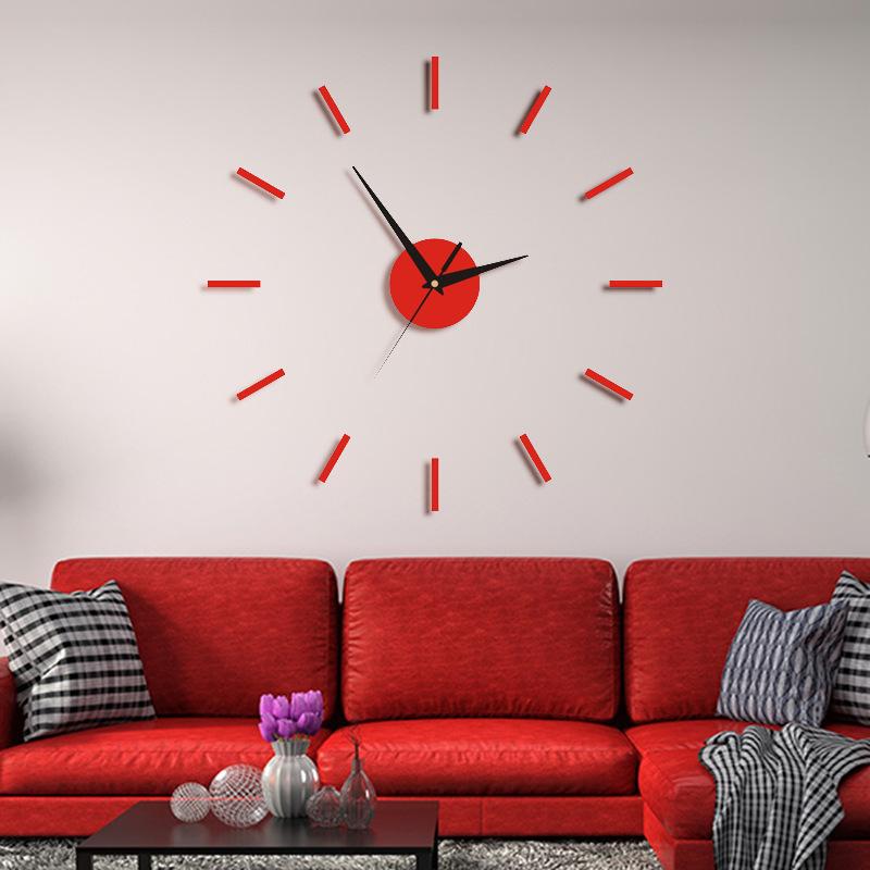 Creative Living Room Wall Clock, Nail Free, Silent DIY Clock, Minimalist Clock, Artistic Decoration, Wall Mounted Clock