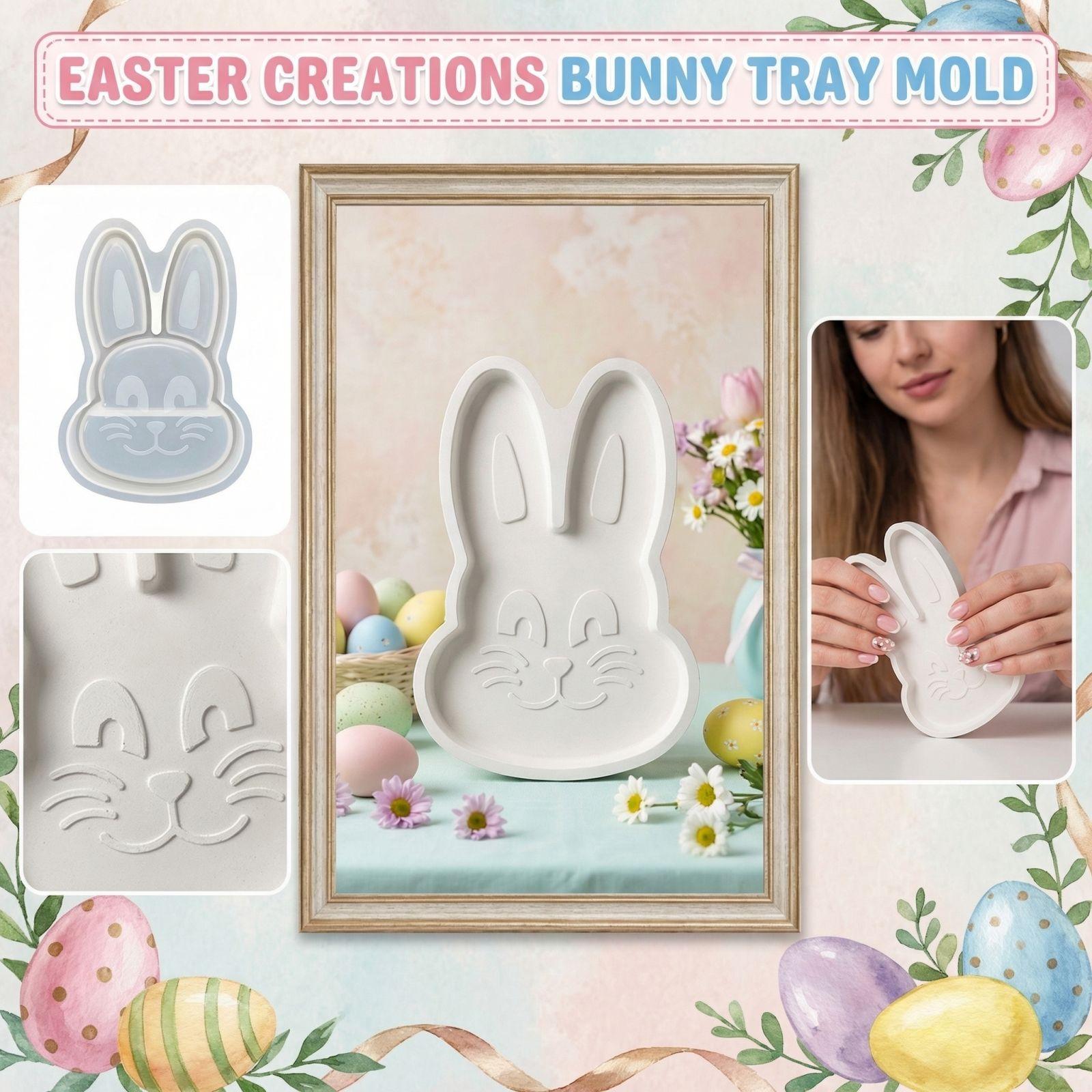 Декоративный пасхальный поднос Гипсовая форма