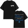 2026 AITANA Superestrella ÁLBUM GIRA MERCH Camiseta para Hombres Mujeres Hiphop Streetwear Tops Oversize Camiseta de Algodón