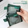 6Pcs/Set Transparent Mesh Storage Pouch Makeup Toiletry Bag Travel Organizer Cable Coin Key Earphone Charger Card Holder