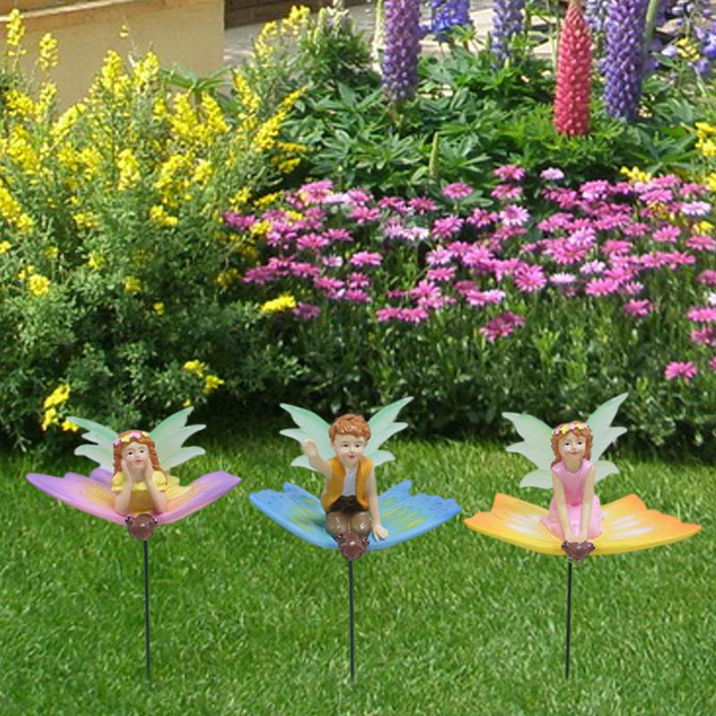 Garden Fairy Butterfly Stakes 3X Flower Fairy On Butterfly Garden Stakes Mother s Day Birthday Dreamy Atmosphere Scene Props For United States