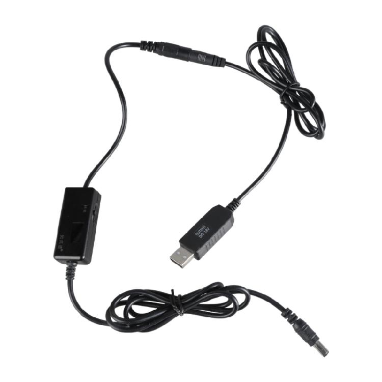 Boost Line USB 5V auf DC5521 12V Aufwärtswandler Kabeladapterkabel 5,5x2,1mm Ausgang für Auto-Kühlventilator Rekorder