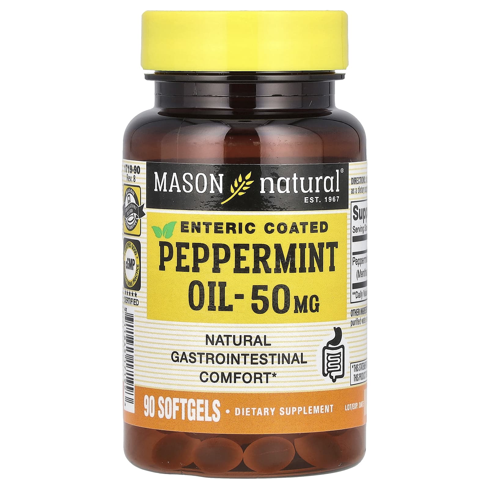 

Peppermint Oil, 50Mg, 90 Softgels