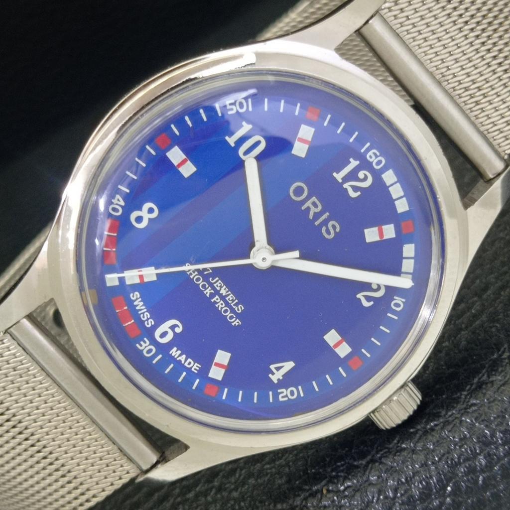 

ШВЕЙЦАРСКИЕ ВИНТАЖНЫЕ МУЖСКИЕ ЧАСЫ С РУЧНЫМ ЗАВОДОМ, ОТРЕСТАВРИРОВАННЫЕ, С СИНИМ ЦИФЕРБЛАТОМ a438521-2 R131a-a438521