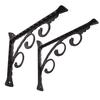 European Style L Shaped Shelf Wall Shelve Angle Bracket Metal Holder Floral