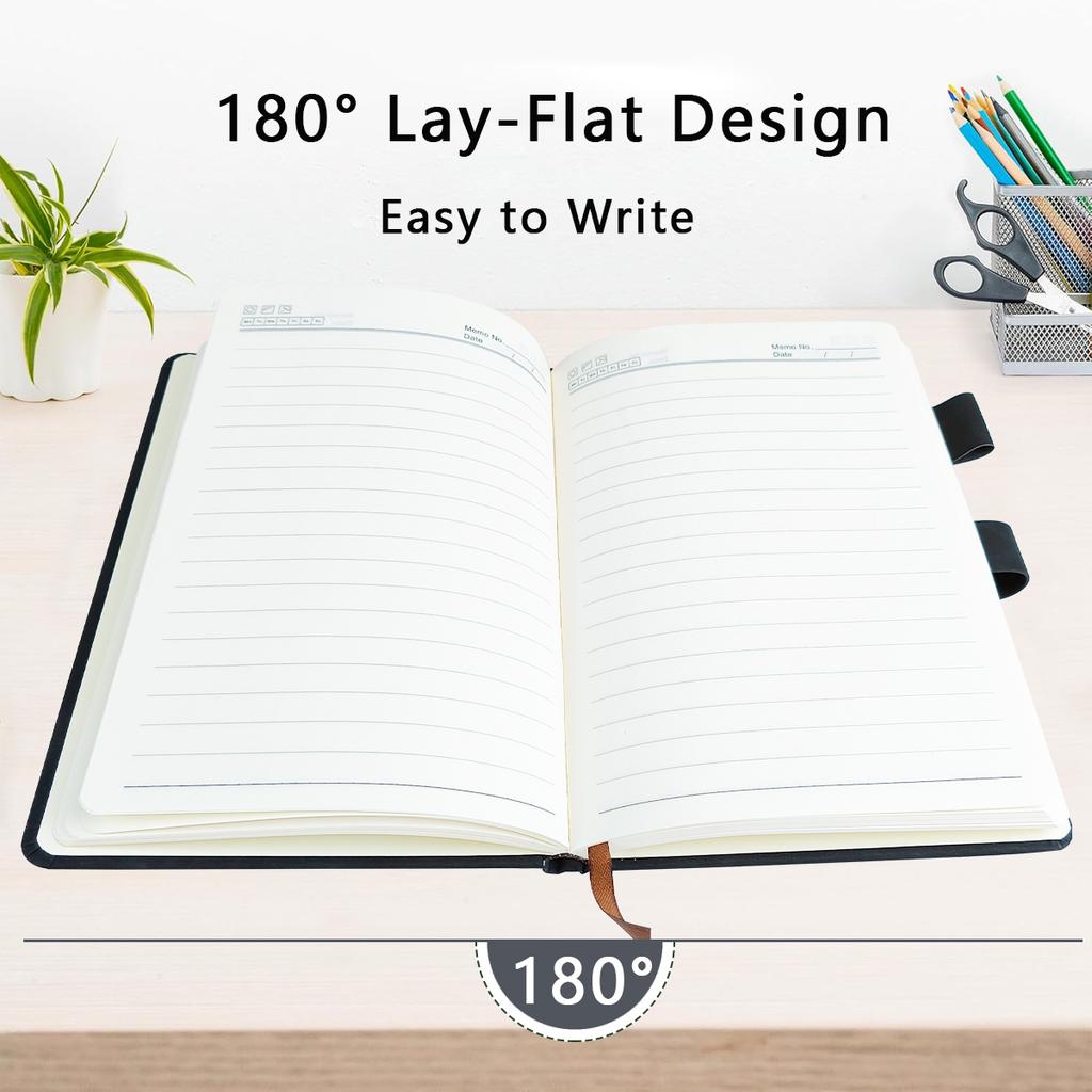 1Pcs Vintage A5 Leatherbound Notebook with Soft Cover and Bookmark Perfect for Business Meetings and University Life