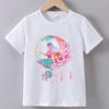 Kids Summer Short Sleeve "Mermaid" Print T-Shirt
