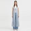 Shop Women Strap Open Ribbon Layered Loose Fit Check Long Dress Sora Ntt Wdr 2