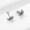 Punk Spider Stud Earrings for Men Women,Vintage Stainless Steel Men Earrings,Hip Hop Cool Halloween Jewelry Gifts