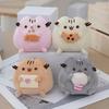 Cute Fat British Shorthair Cat Plush Toy Soft Stuffed Animal Doll Pillow Creative Birthday Gift for Kids Friends