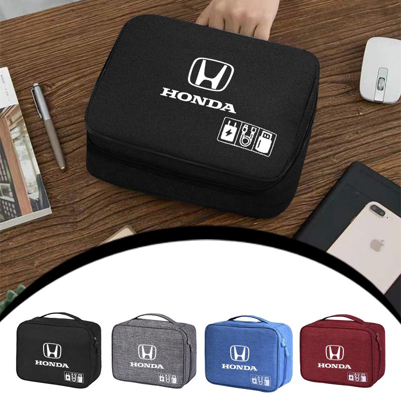 CKBSX1 Car Accessories Digital Storage Bag Data Cable EVA Tools Case For Honda Civic Accord CRV Fit Jazz Transalp CBR cb500x Odyssey
