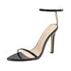 Fashion Fashion Ankle Buckle High Heels Women Summer Shoes Sexy Stiletto Heel Gladiator Black Sandals for Women Pointed Toe Pumps Sandal