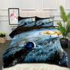 Planet Galaxy Fat Quilt Bedding Starry Sky Home Textiles Printing Quilt Three-piece Quilt Cover Set