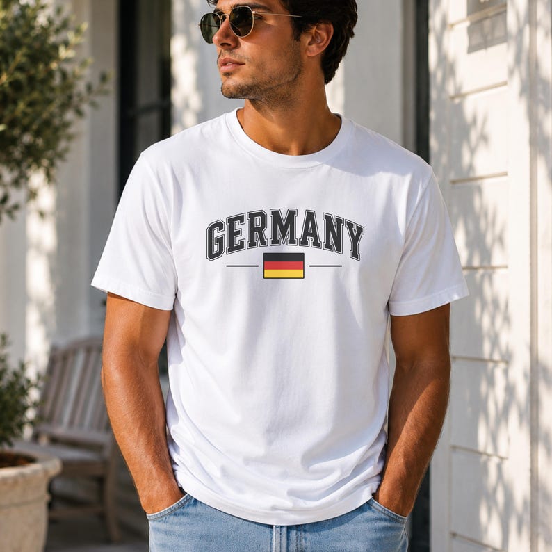 Germany Shirt, Germany T Shirt, German Gift, Germany Flag Tee, German Pride Shirt, Football Fan Tee, Country Apparel, Travel Souvenir Gift S