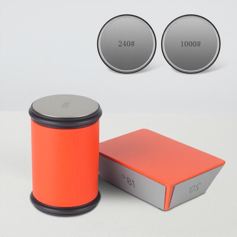 

Latest Rolling Blade Sharpener Set Non-slip Base 15/18/20/22° Four Angle Diamond Grinding Disc Jade Fine Sharpening Kitchen Tool Ship With 24h