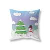 Home Decoration Christmas Theme Printing Pattern Polyester Cushion Cover Home Living Room Sofa Decoration Pillow Pillow Cover