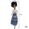 Multi-articulated Black Skinned African Doll