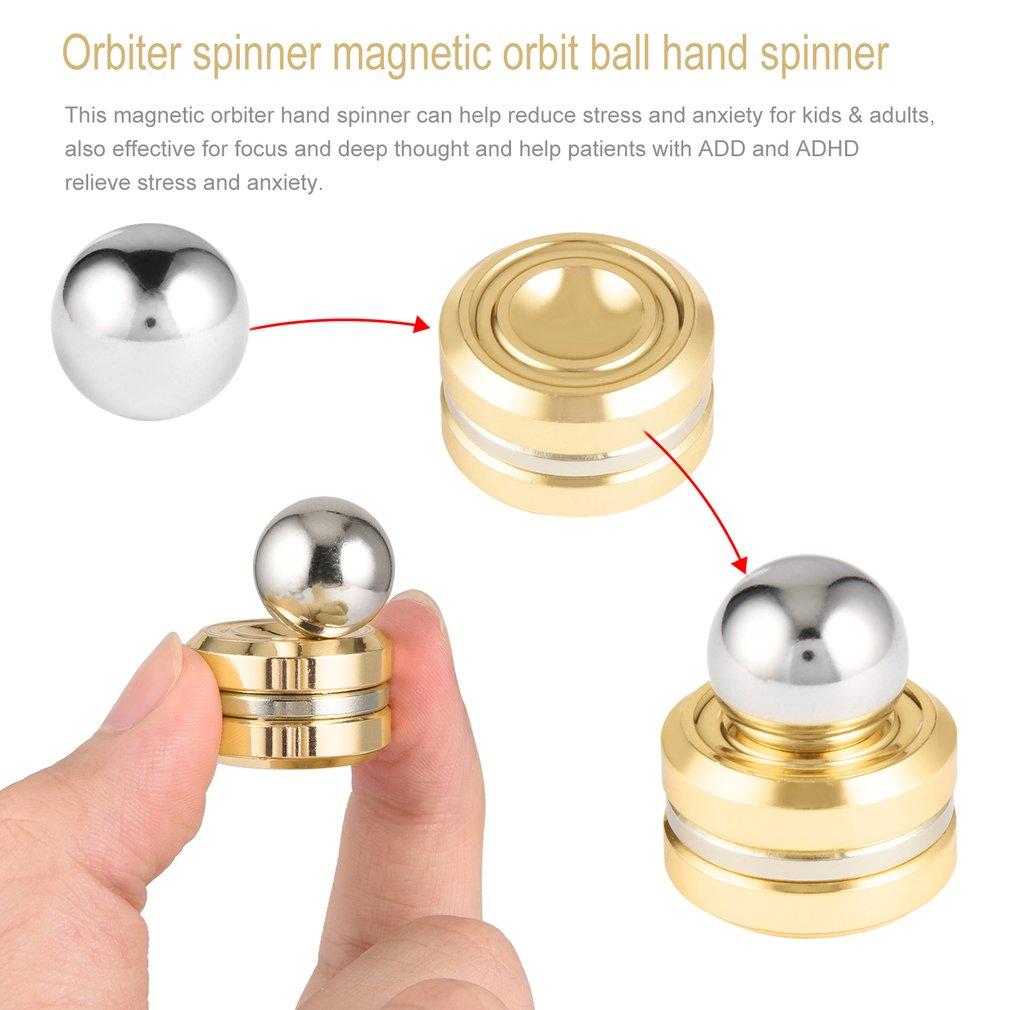 Dedo contra la depresión juguete Spinner Orbiter órbita magnética balón con la mano Spinner Dedo contra la depresión juguete Spinner Orbiter órbita magnética balón con la mano Spinner