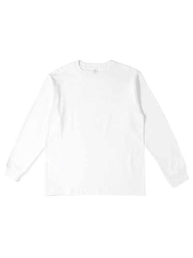 500G Pure Cotton Heavyweight Crewneck Sweatshirt - Unisex Long-Sleeve Plus Size for Spring and Autumn