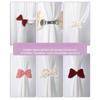 2Pcs Breathable Bows Tie Design Curtain Tiebacks Easy Installation for Home Decoration Multiple Color Option