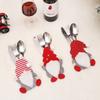 3pcs Christmas Cutlery Holder Knife Fork Pocket Bags Santa Claus Xmas Tableware Cover Home New Year Cookware Gift Decoration