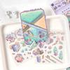 12 Sheets/4 Bags City Theme 3D Scenery Stickers Stress Relief Game For Scrapbooking DIY Collage Phone Case Frame Decoration