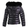 Moncler BADYFUR Shiny Nylon Short Down Jacket Jacket 0 blackUsed