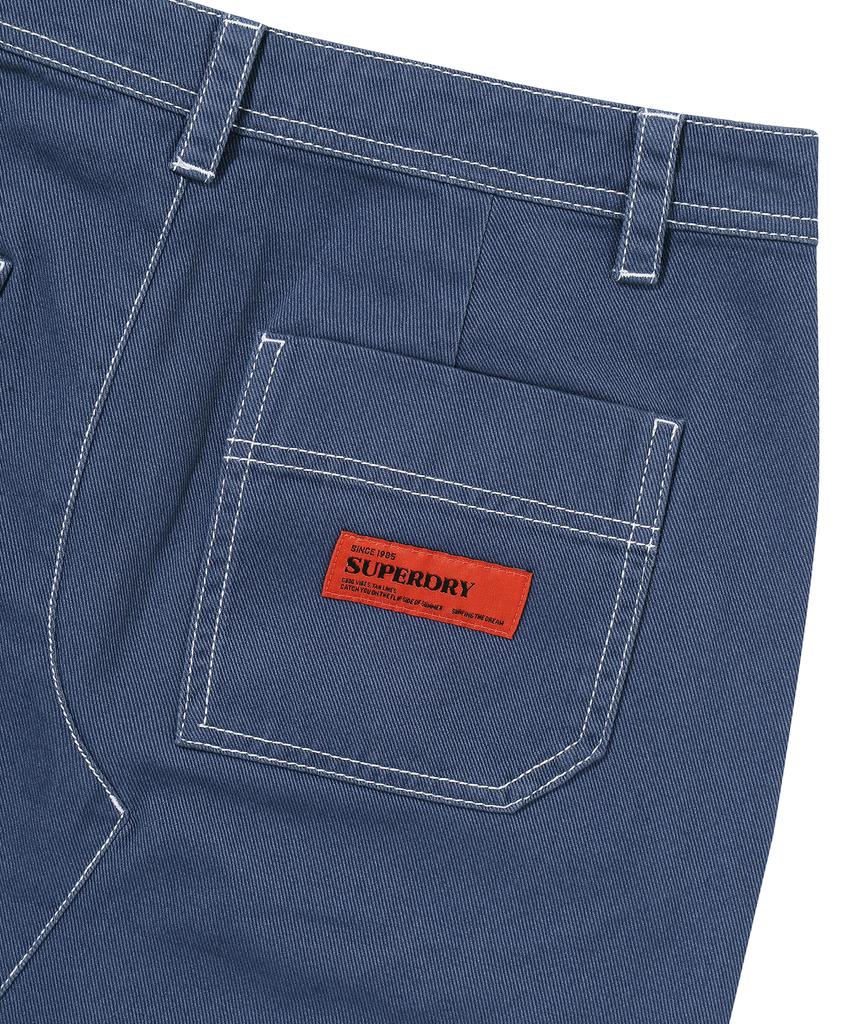 Syupeodeulai W Long Carpenter Skirt Dark Indigo