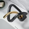 Gold Bathroom Faucet Black Basin Faucet Brass Creative Gray Bathrooom Sink Mixer Tap Hot & Cold Waterfall Basin Faucet