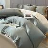 Summer Ice Silk Four-Piece Bed Hat Imitation Tencel Quilt Cover Cool Silk Bed Sheet Washed Silk Quilt Cover