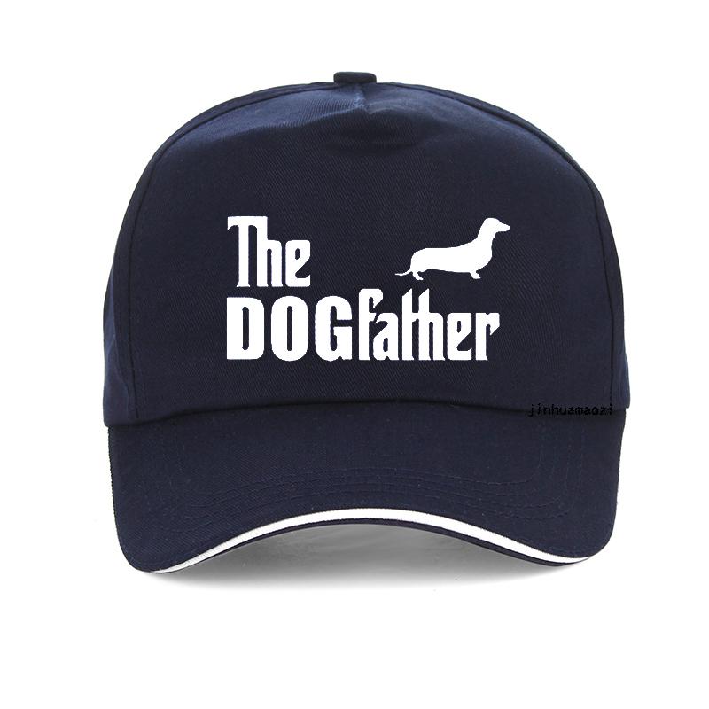 The Dogfather Dachshund Sausage Dog Baseball Cap Fashion Summer Unisex Unisex Adjustable Snapback Hats