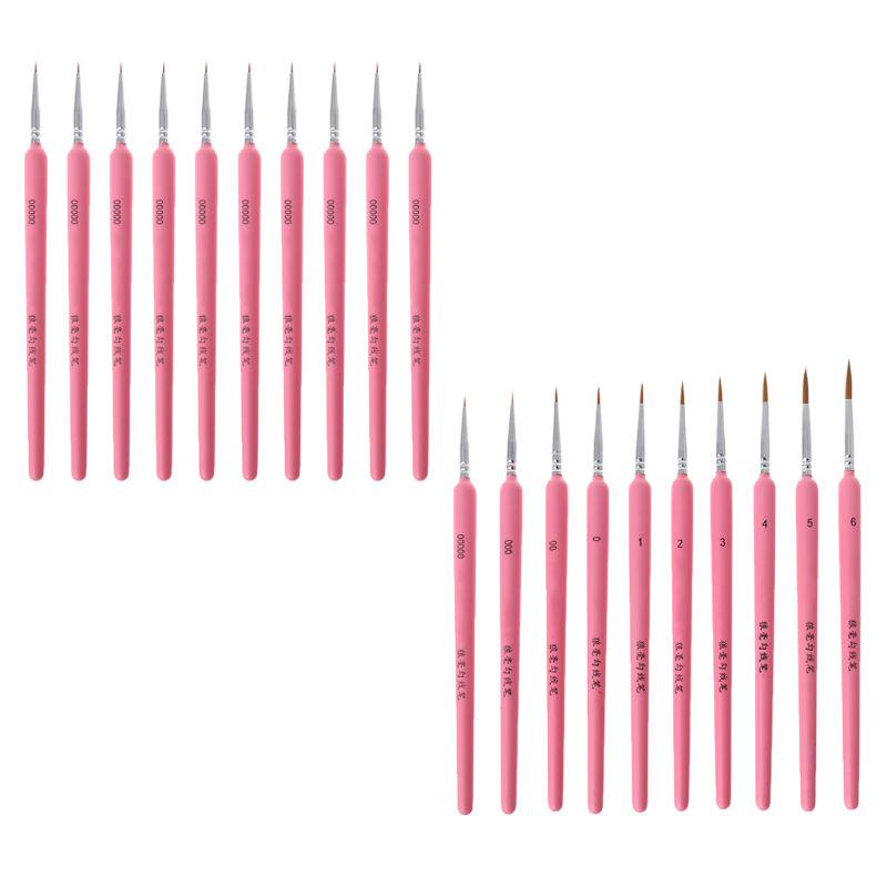 

НОВИНКА 10шт / набор волчьих волос крючок линия ручка тонкая краска кисть набор перо художник акварель акриловая живопись кисть искусство рисование принадлежности для рисования