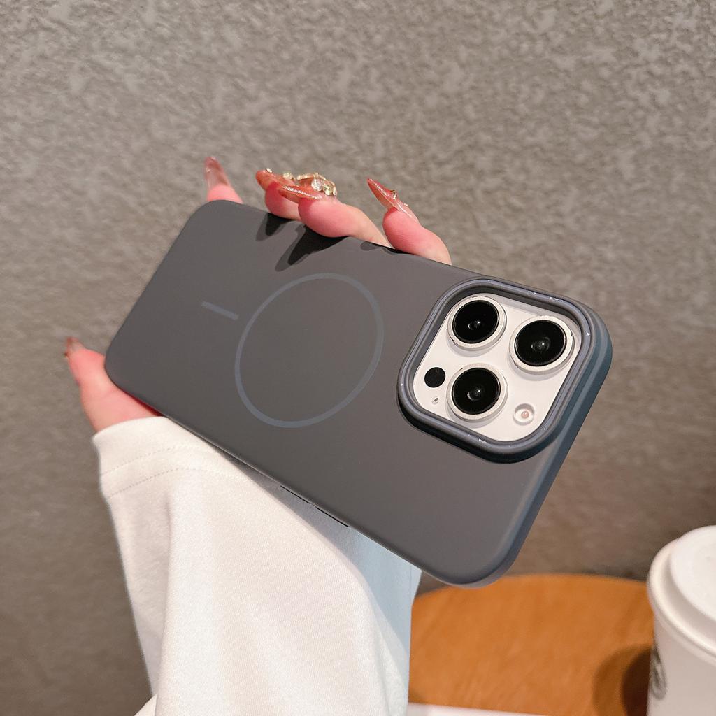 Applicable To IPhone16 Mobile Phone Case MagSafe Magnetic Suction Apple 14promax Matte Skin Feeling Full Inclusive Protective Case