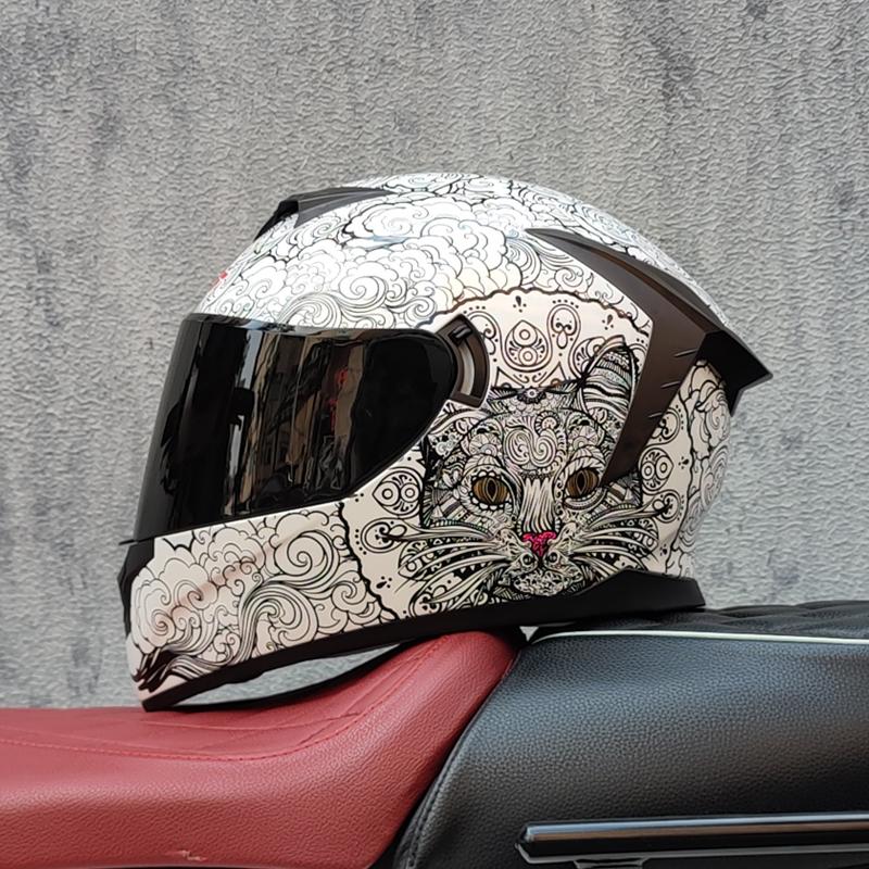 LVS tam yüz kask Casco Moto Capacete motosiklet kaskı yarış kaskı Casque Moto tam yüz Kask downhill DOT