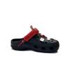 Crocs Classic clog EVA Black Wine Heart Beya Beach Bow Comfortable and Versatile Fashionable Retro Hole Shoes Unisex Black